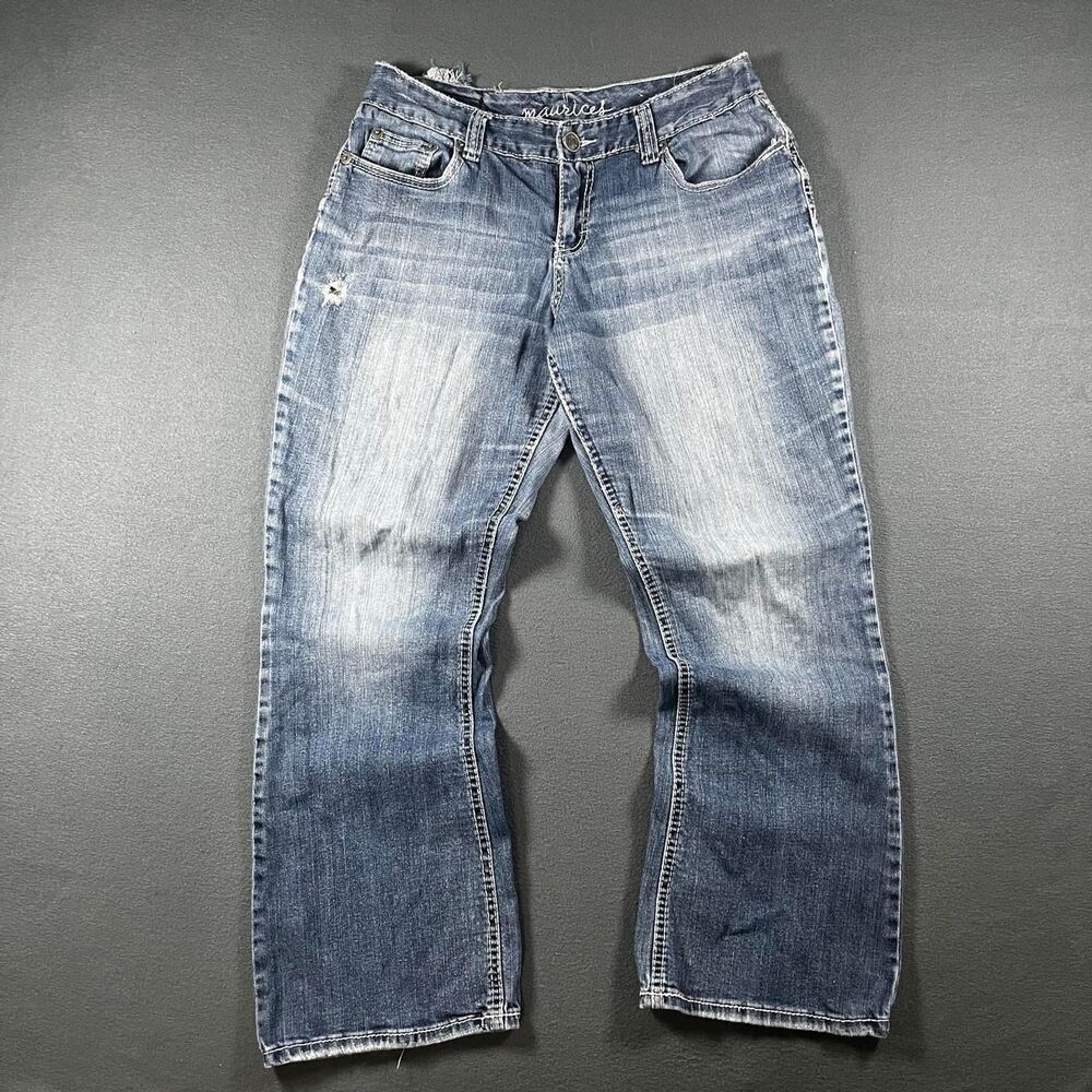Maurices Women's Blue and Navy Jeans